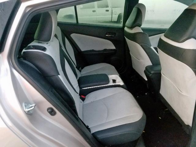 JTDKARFP0H3030107 - 2017 TOYOTA PRIUS PRIM ვერცხლისფერი ფოტო 6