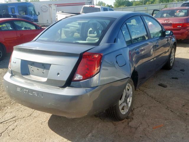 1G8AL52F74Z149978 - 2004 SATURN ION LEVEL SILVER photo 4