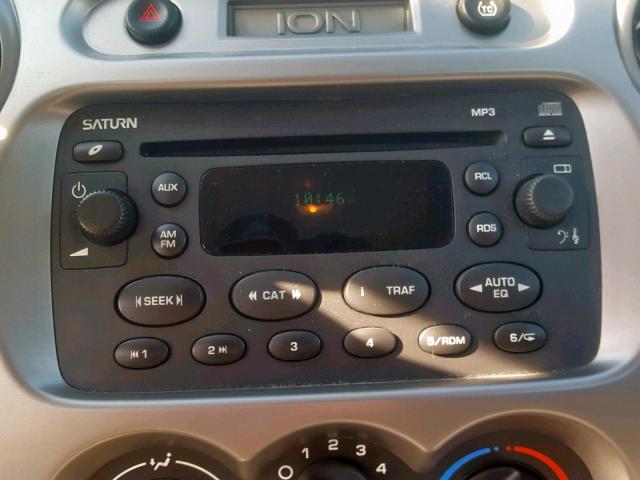 1G8AL52F74Z149978 - 2004 SATURN ION LEVEL SILVER photo 9