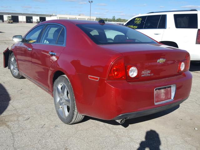 1G1ZC5E05CF263115 - 2012 CHEVROLET MALIBU 1LT MAROON photo 3