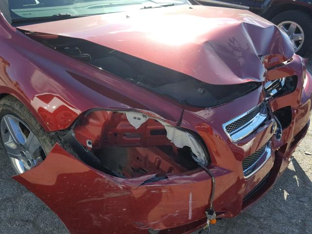 1G1ZC5E05CF263115 - 2012 CHEVROLET MALIBU 1LT MAROON photo 9