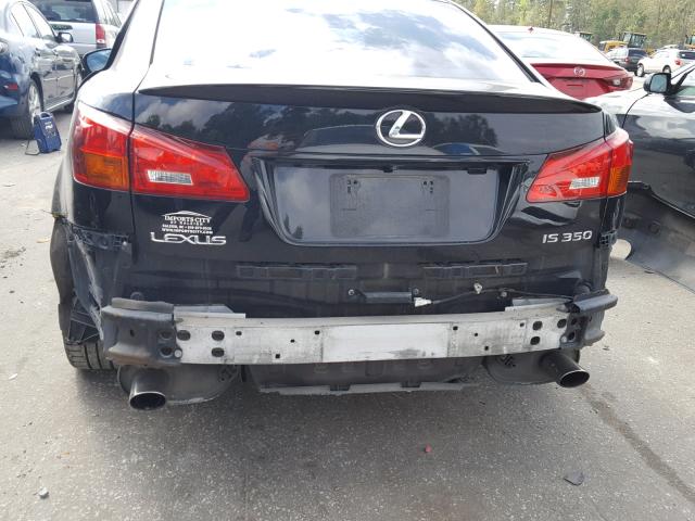 JTHBE262862002301 - 2006 LEXUS IS 350 BLACK photo 9