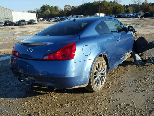 JN1CV6EK3CM421917 - 2012 INFINITI G37 BASE BLUE photo 4