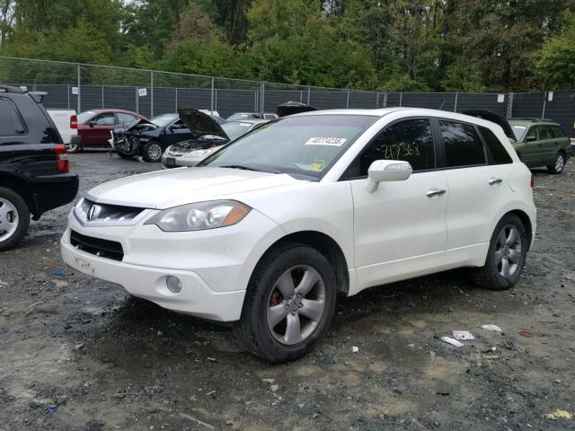 5J8TB18598A012538 - 2008 ACURA RDX TECHNO WHITE photo 2