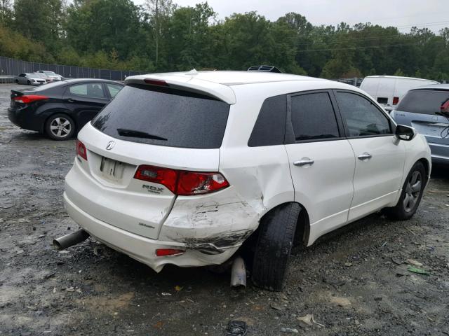 5J8TB18598A012538 - 2008 ACURA RDX TECHNO WHITE photo 4