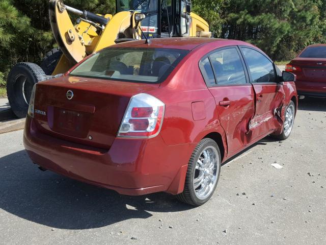 3N1AB61E78L737631 - 2008 NISSAN SENTRA 2.0 RED photo 4