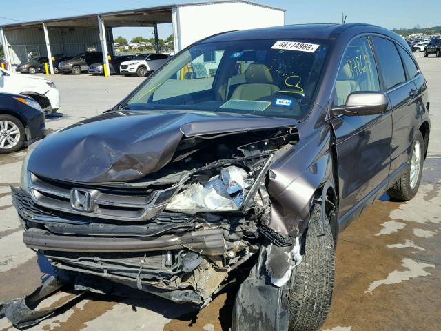 5J6RE4H77BL012790 - 2011 HONDA CR-V EXL SILVER photo 2