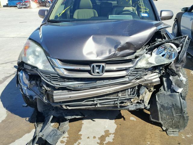 5J6RE4H77BL012790 - 2011 HONDA CR-V EXL SILVER photo 9