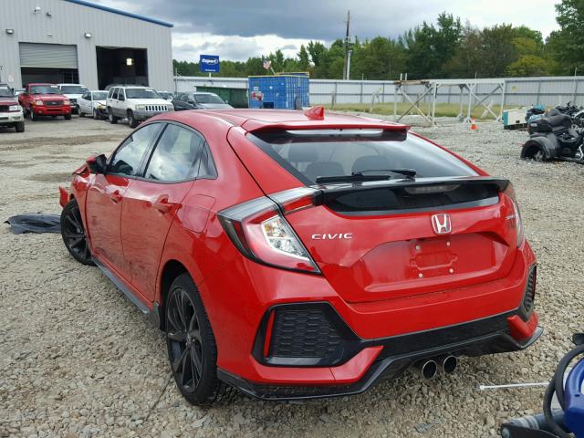 SHHFK7H40JU222348 - 2018 HONDA CIVIC SPOR RED photo 3