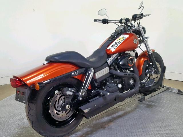 1HD1GY411BC318629 - 2011 HARLEY-DAVIDSON FXDF ORANGE photo 8