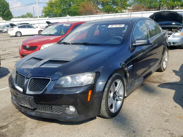 6G2ER577X9L169781 - 2009 PONTIAC G8 BLACK photo 2