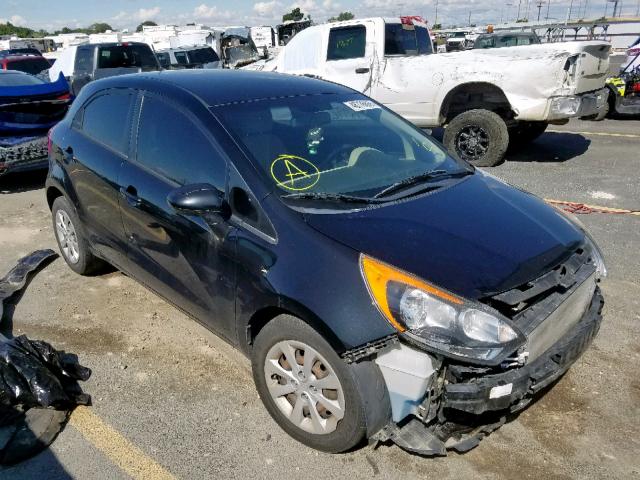 KNADM5A33C6066424 - 2012 KIA RIO LX BLACK photo 1