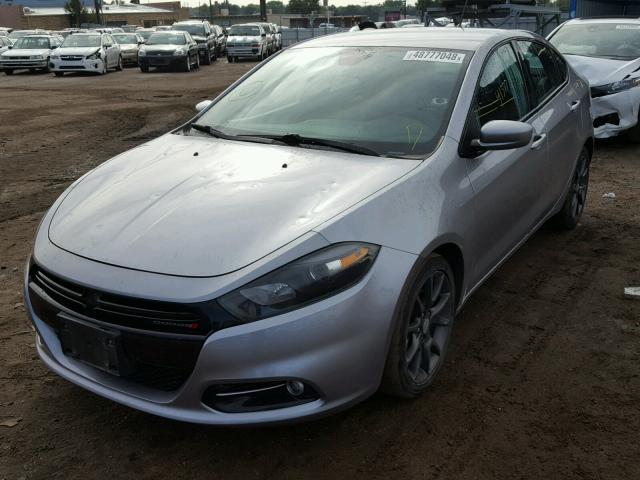 1C3CDFBB0FD298719 - 2015 DODGE DART SXT SILVER photo 2