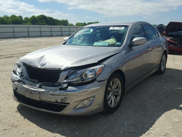 KMHGC4DD8DU244547 - 2013 HYUNDAI GENESIS 3. SILVER photo 2