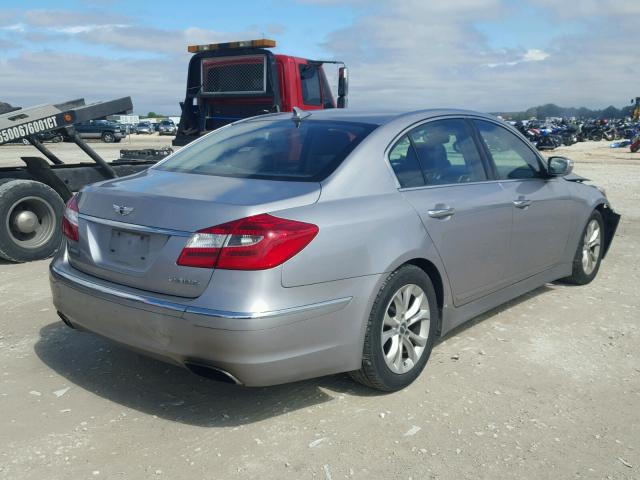 KMHGC4DD8DU244547 - 2013 HYUNDAI GENESIS 3. SILVER photo 4