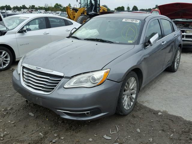 1C3CCBCG3CN159275 - 2012 CHRYSLER 200 LIMITE SILVER photo 2