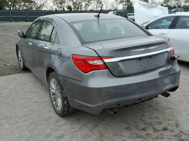 1C3CCBCG3CN159275 - 2012 CHRYSLER 200 LIMITE SILVER photo 3