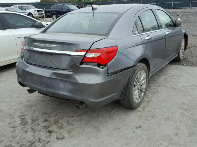 1C3CCBCG3CN159275 - 2012 CHRYSLER 200 LIMITE SILVER photo 4