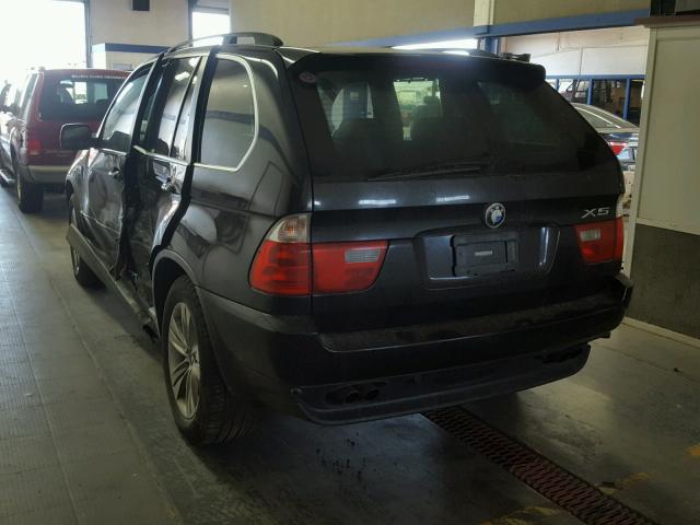 5UXFB53585LV17415 - 2005 BMW X5 4.4I BLACK photo 3