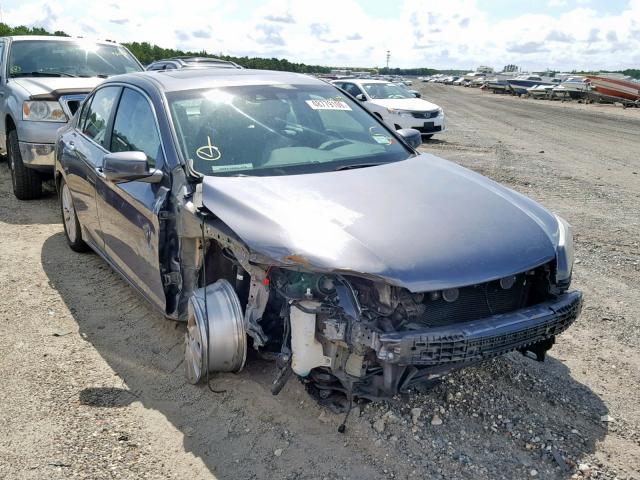 1HGCR2F85DA016367 - 2013 HONDA ACCORD EXL GRAY photo 1