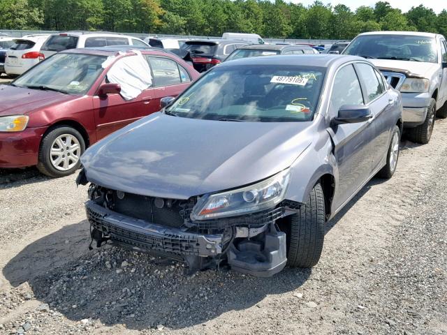 1HGCR2F85DA016367 - 2013 HONDA ACCORD EXL GRAY photo 2