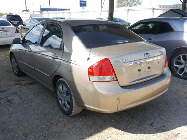 KNAFE221695588383 - 2009 KIA SPECTRA EX GOLD photo 3