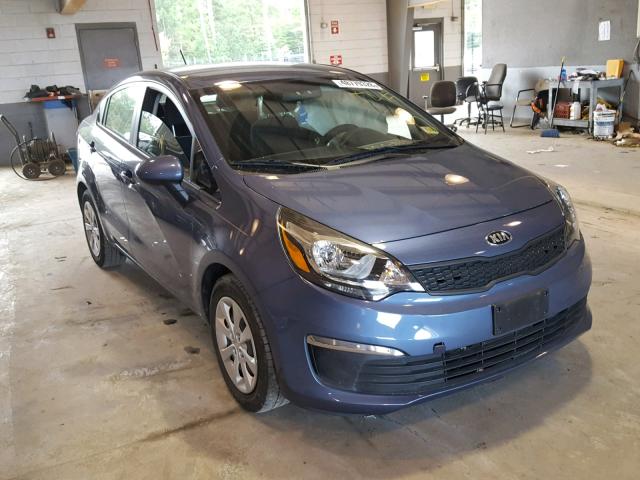 KNADM4A3XG6659844 - 2016 KIA RIO LX BLUE photo 1