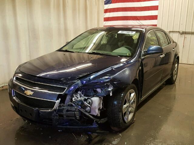 1G1ZH57B584207887 - 2008 CHEVROLET MALIBU 1LT BLUE photo 2