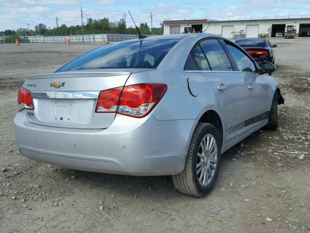 1G1PJ5SC6C7316152 - 2012 CHEVROLET CRUZE ECO SILVER photo 4