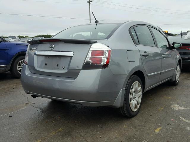 3N1AB6AP2BL608477 - 2011 NISSAN SENTRA 2.0 SILVER photo 4