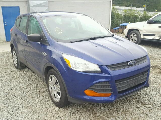 1FMCU0F77EUA67244 - 2014 FORD ESCAPE S BLUE photo 1