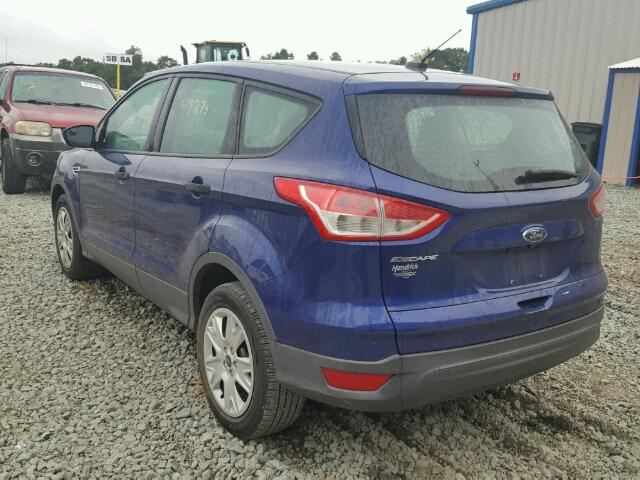 1FMCU0F77EUA67244 - 2014 FORD ESCAPE S BLUE photo 3