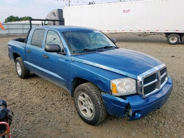 1D7HW48N76S654358 - 2006 DODGE DAKOTA QUA BLUE photo 1