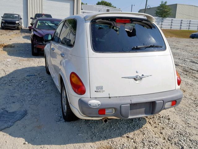 3C8FY4BB11T542848 - 2001 CHRYSLER PT CRUISER WHITE photo 3