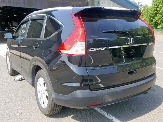 5J6RM4H76DL048492 - 2013 HONDA CR-V EXL BLACK photo 3