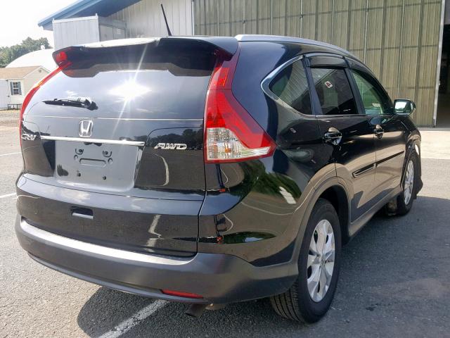 5J6RM4H76DL048492 - 2013 HONDA CR-V EXL BLACK photo 4