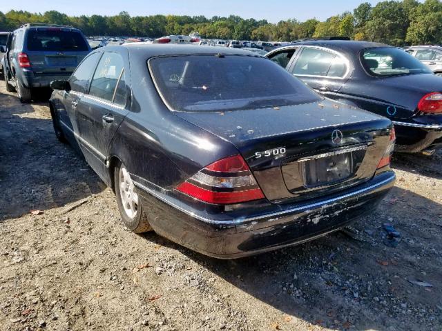 WDBNG70J7YA097771 - 2000 MERCEDES-BENZ S430 BLACK photo 3