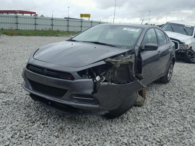 1C3CDFBB0FD142616 - 2015 DODGE DART SXT GRAY photo 2