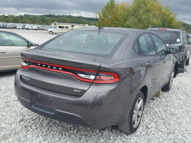 1C3CDFBB0FD142616 - 2015 DODGE DART SXT GRAY photo 4