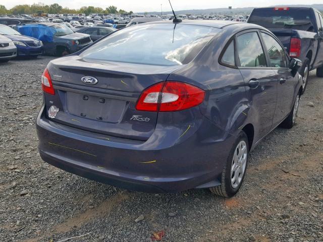 3FADP4BJ9DM191470 - 2013 FORD FIESTA SE BLUE photo 4