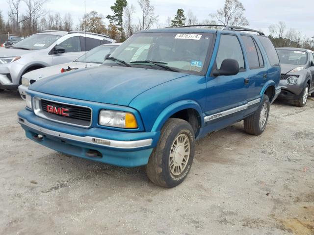 1GKDT13W9SK540392 - 1995 GMC JIMMY GREEN photo 2