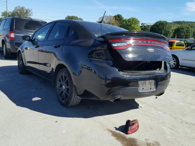 1C3CDFBB7GD635601 - 2016 DODGE DART SXT BLACK photo 3