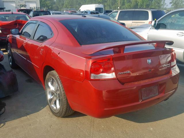 2B3CA3CV8AH196853 - 2010 DODGE CHARGER SX RED photo 3