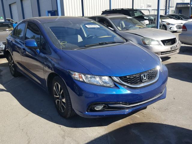 19XFB2F95DE287225 - 2013 HONDA CIVIC EXL BLUE photo 1