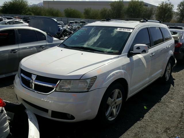 3D4GG67V39T238975 - 2009 DODGE JOURNEY R/ WHITE photo 2