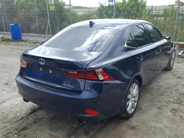 JTHBF1D29F5060328 - 2015 LEXUS IS 250 BLUE photo 4