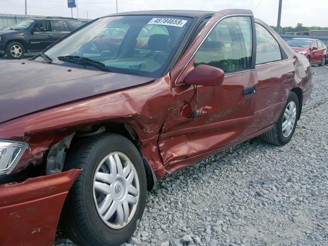 4T1BG22K5YU757605 - 2000 TOYOTA CAMRY CE RED photo 9