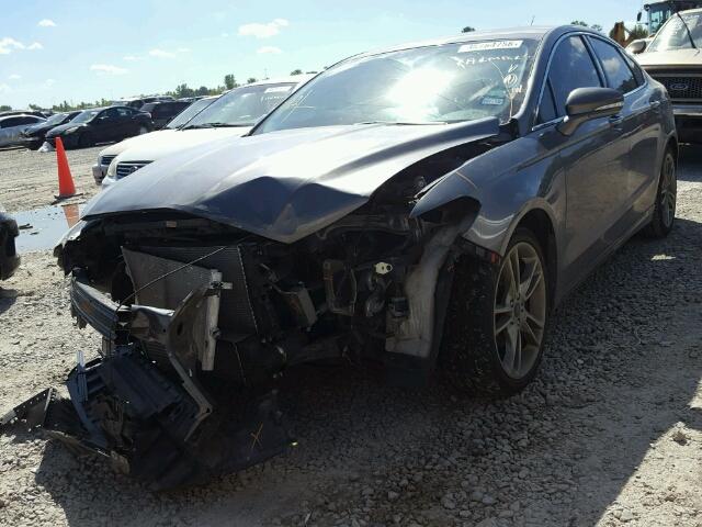 3FA6P0K93DR197260 - 2013 FORD FUSION TIT GRAY photo 2