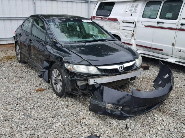 1HGFA16969L028000 - 2009 HONDA CIVIC EXL BLACK photo 1