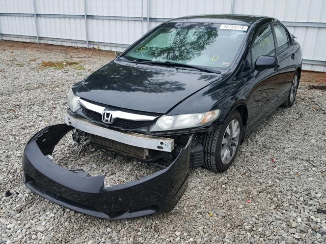 1HGFA16969L028000 - 2009 HONDA CIVIC EXL BLACK photo 2